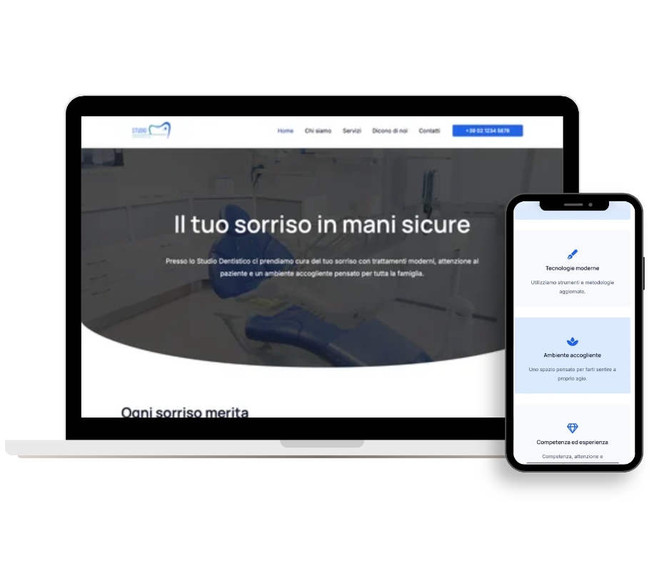 sito web professionale dentista