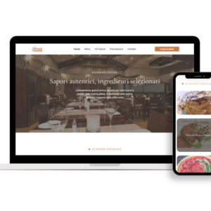 sito web professionale menù digitale