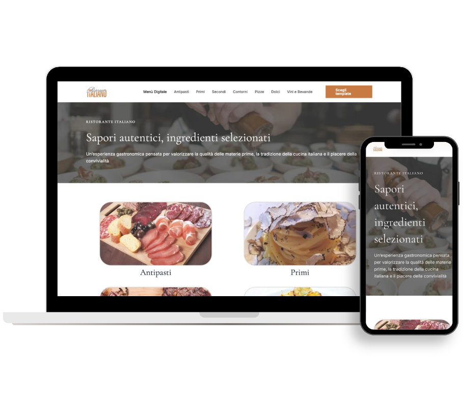 sito web professionale ristorante