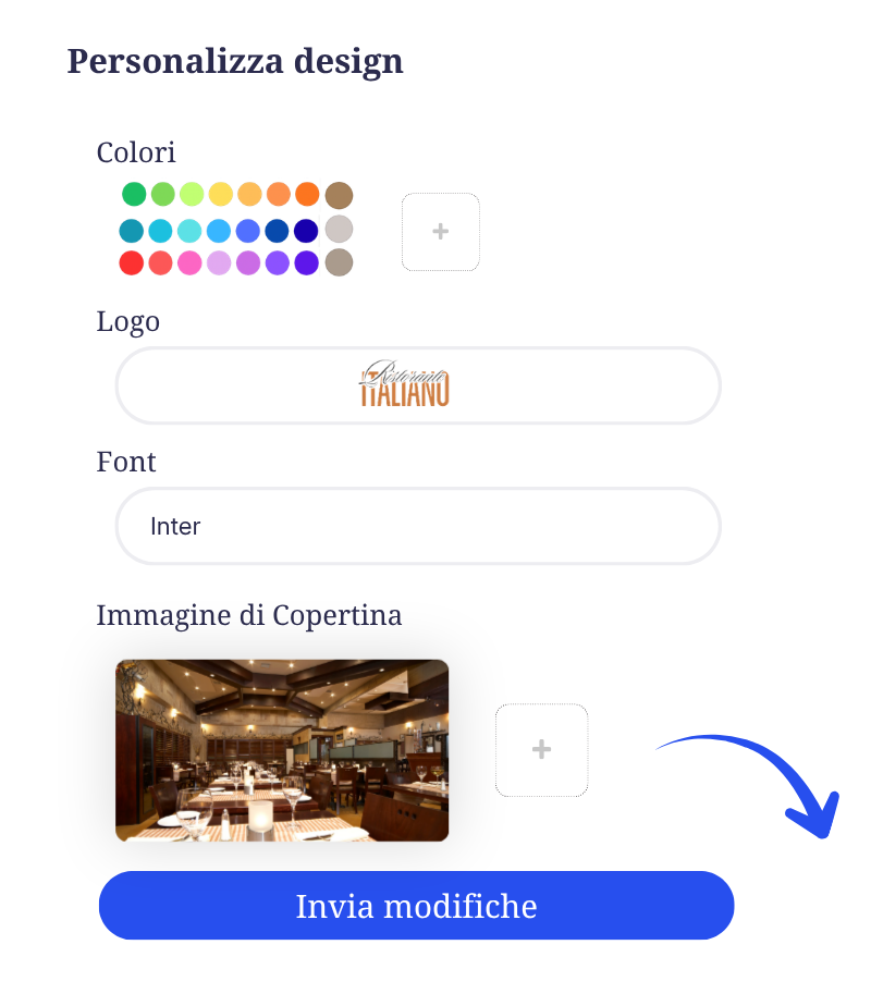 sito web ristorante
